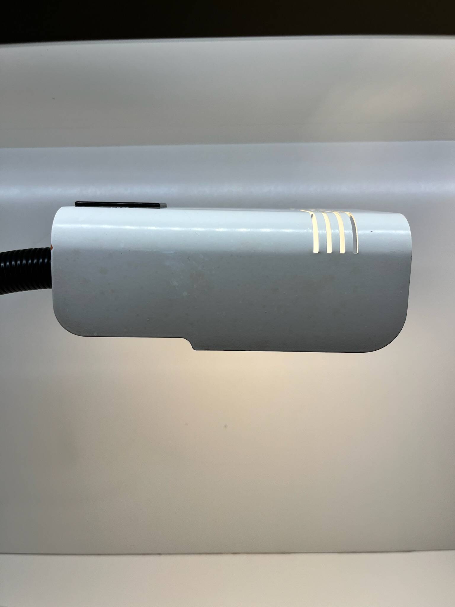 Sankey Table Lamp Gino Sarfatti for Targetti Brass Cream Plastic
