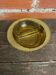 Old Molded Glass Yellow Amber Pocket Bowl Bead Row 1950s
