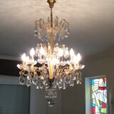 Crystal chandelier with tassels