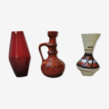 Vases Scheurich, rouge