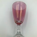 5 verre à pieds vintage multicolore