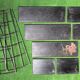 Modular wall shelf string with 8 metal shelves year 60