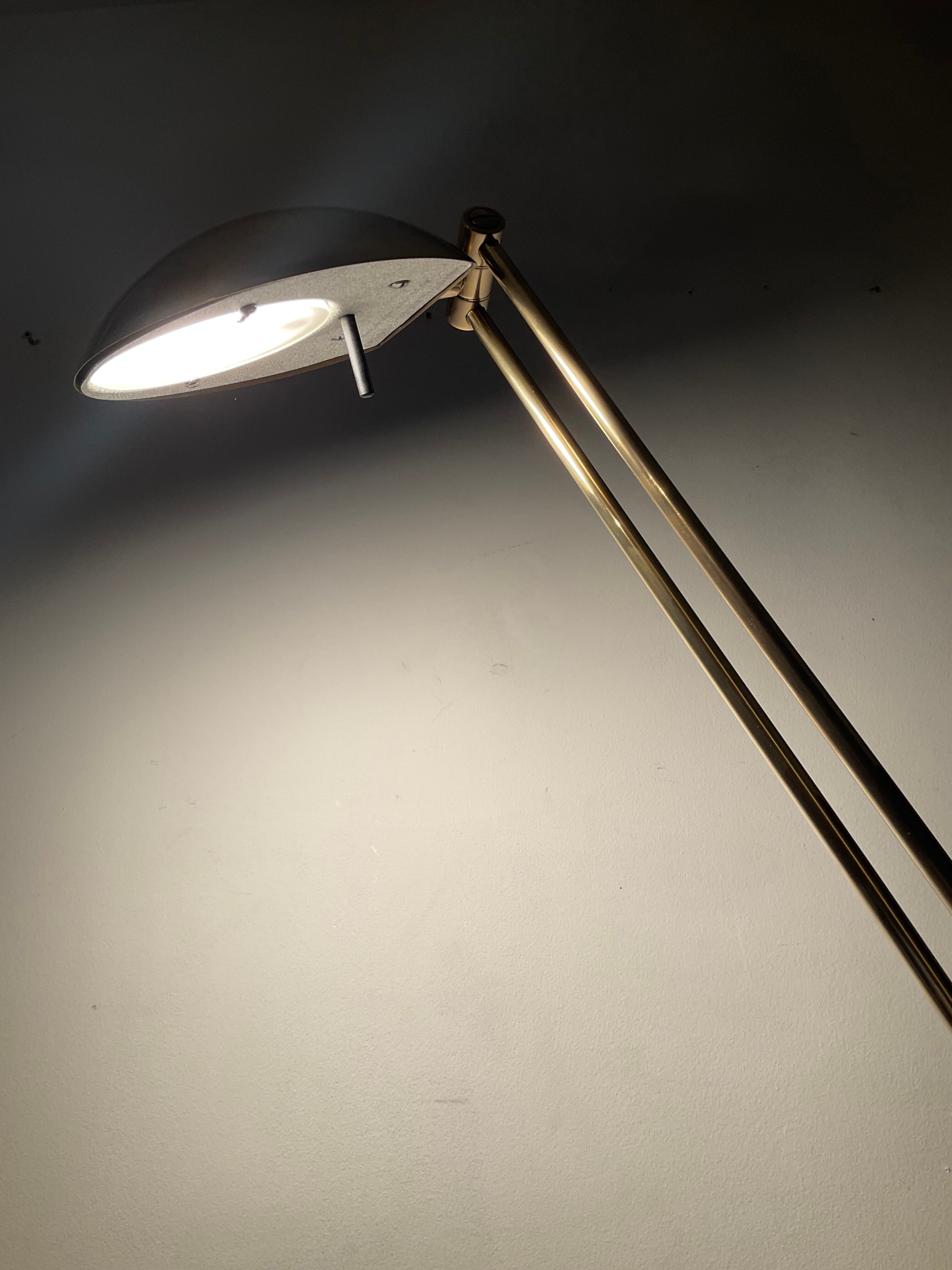 Brass reading lamp 70s