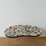 Unusual coffee table on three legs