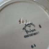 Mismatched blue soup plates