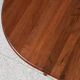 Midcentury Danish round teak dining table with 2 extensions 1960s