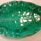Vintage ceramic leaf-shaped dish