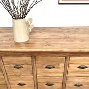 Craftsman's cabinet with 24 drawers in solid pine, 1950s.