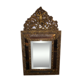 Old mirror has parecloses Napoleon III 40x71cm