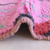 Pink Berber Rug - 261 x 171 cm