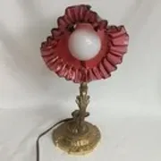 Ancienne lampe de table en bronze fin XIXe S. - Etat de marche - Hauteur 33 cm
