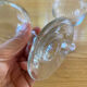 5 blown glass stemware