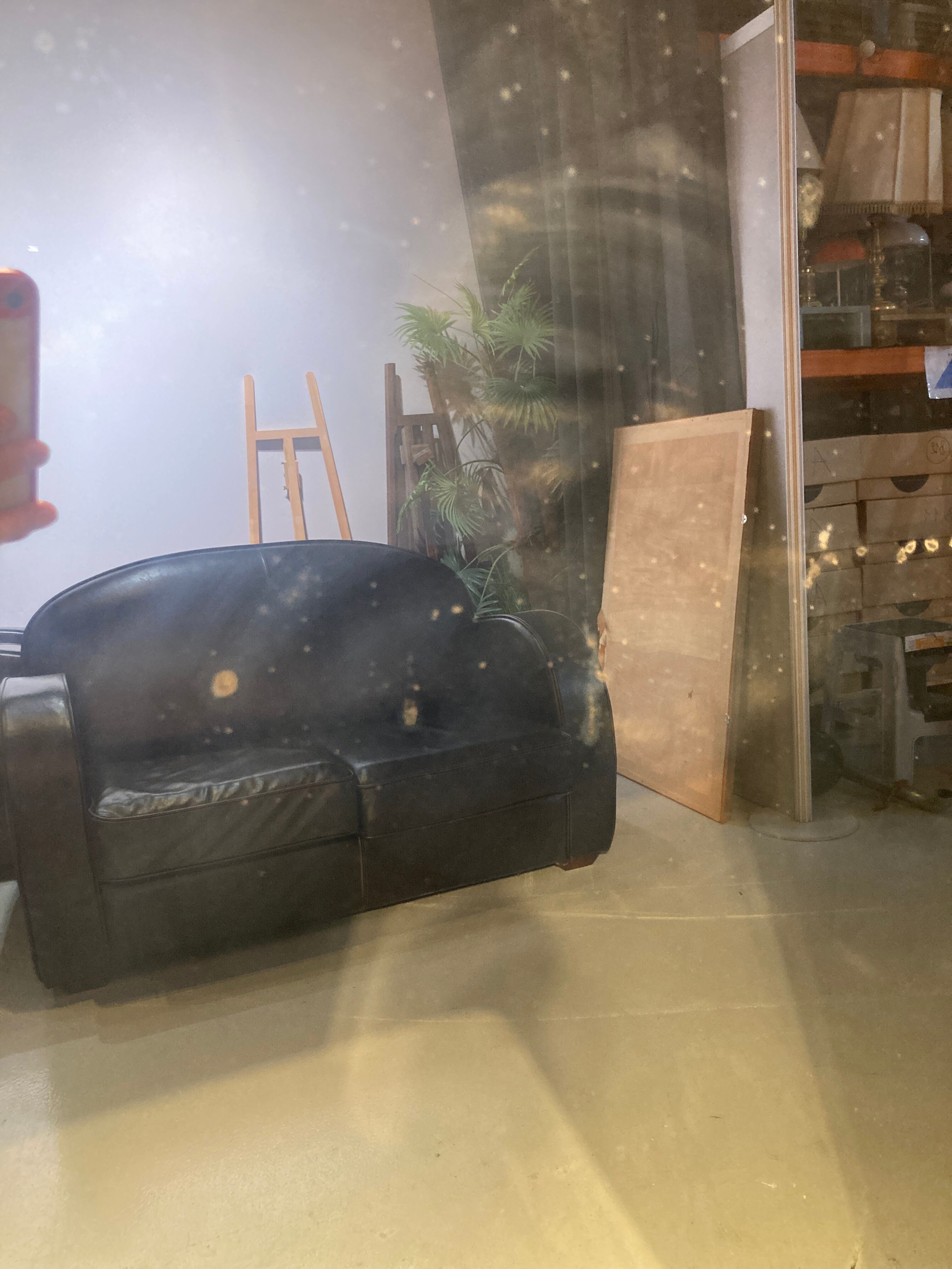 Mirror with wooden frame