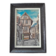 Peinture sur bois "Maison à colombages"