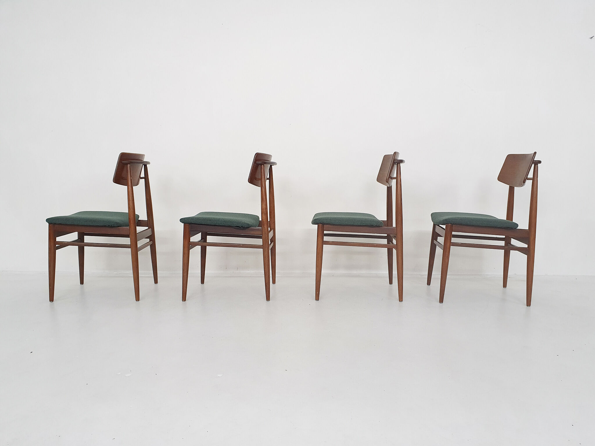 Set of four teak dining chairs by Topform, The Netherlands 1960's