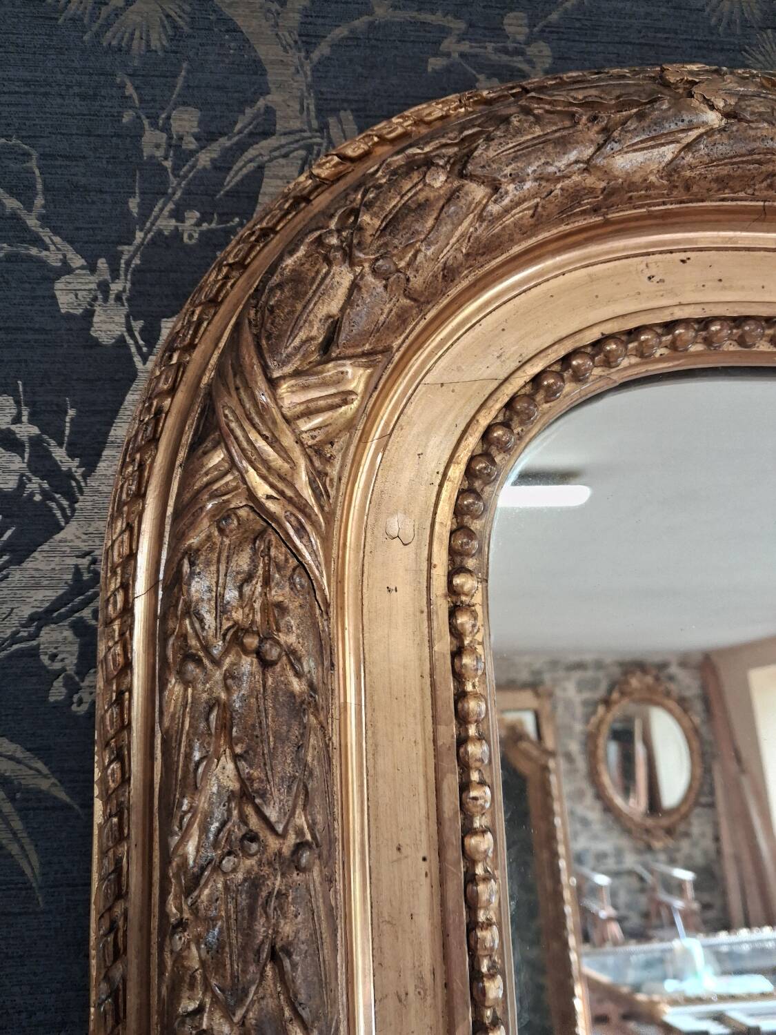 Louis Philippe period mirror, 193 x 120