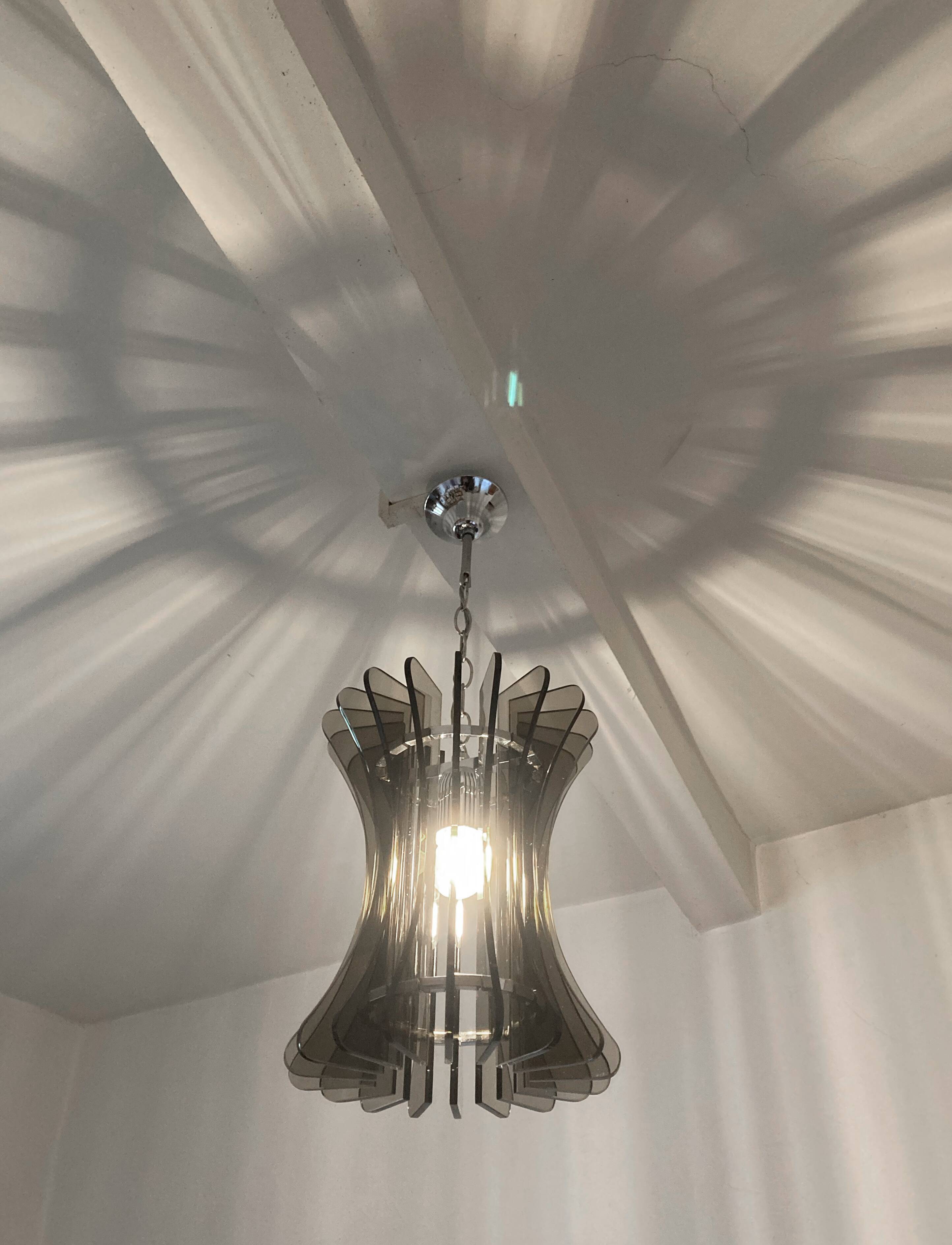 Italian Veca pendant light, 1970s
