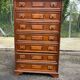 Semainier commode vintage 7 tiroirs coloniale en bois