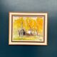 Original Swedish Oil on Canvas – "Houses and Trees in Autumn" by Pia H. Campbell