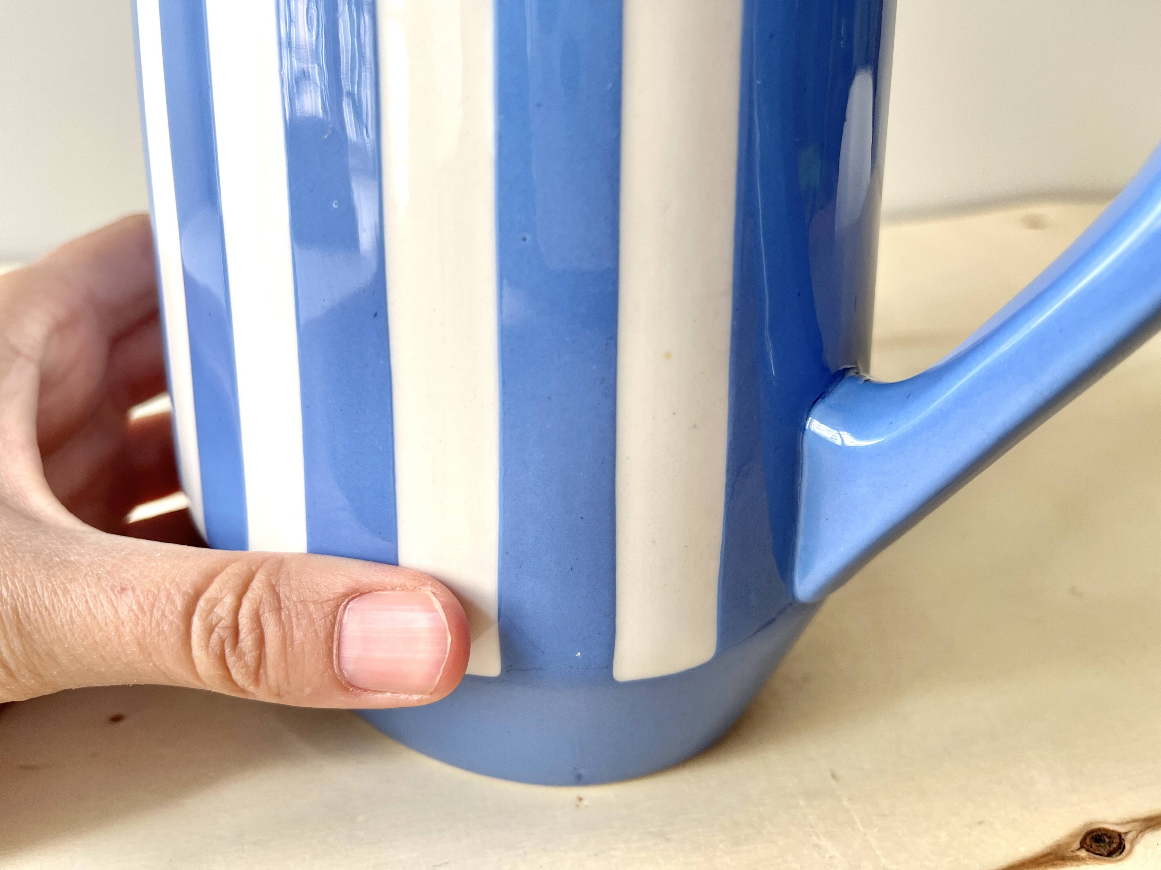 Large Fox Trott Sarreguemines coffee pot in art deco earthenware, 1930s vintage