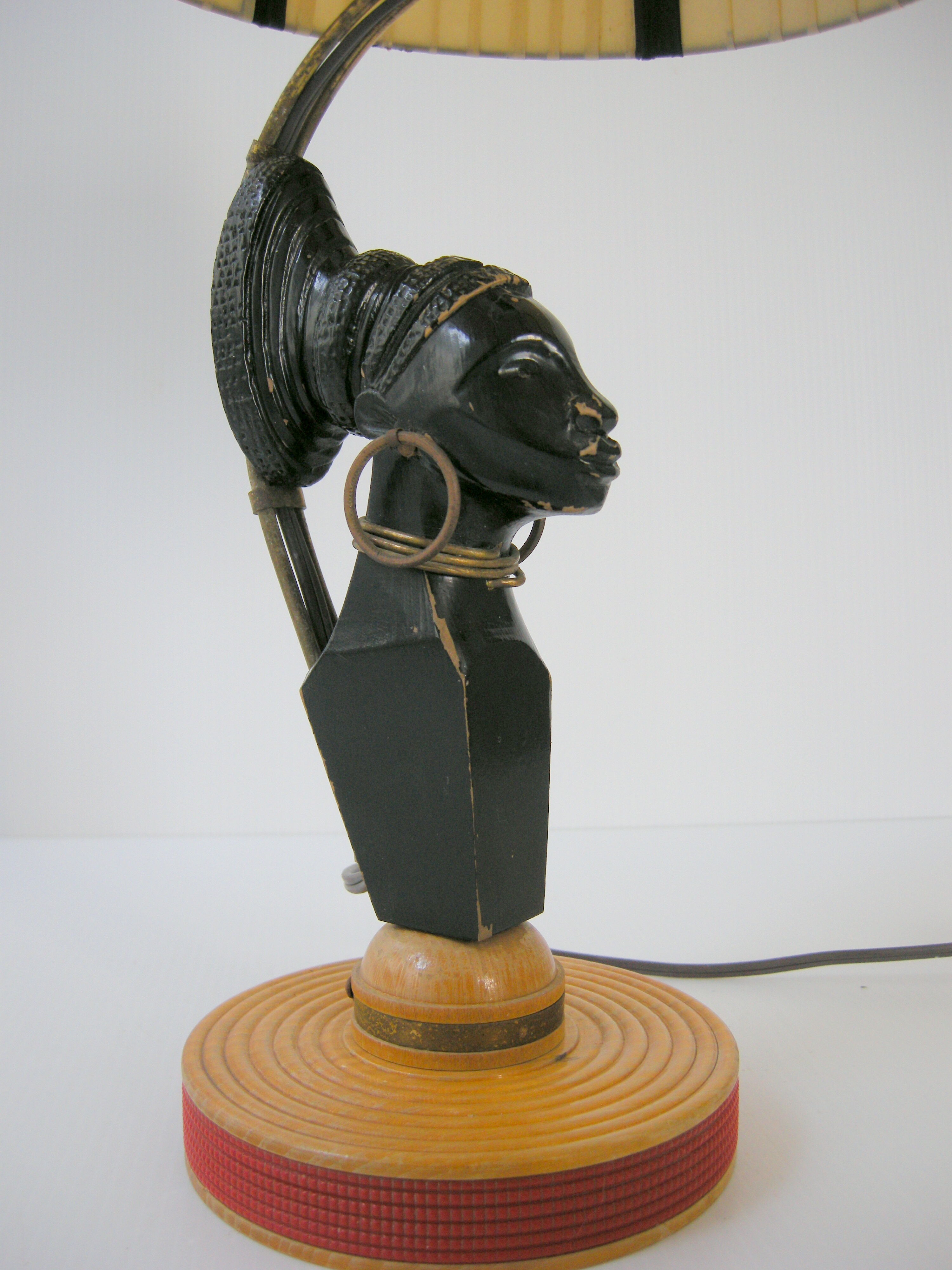 Vintage lamp wood 1950