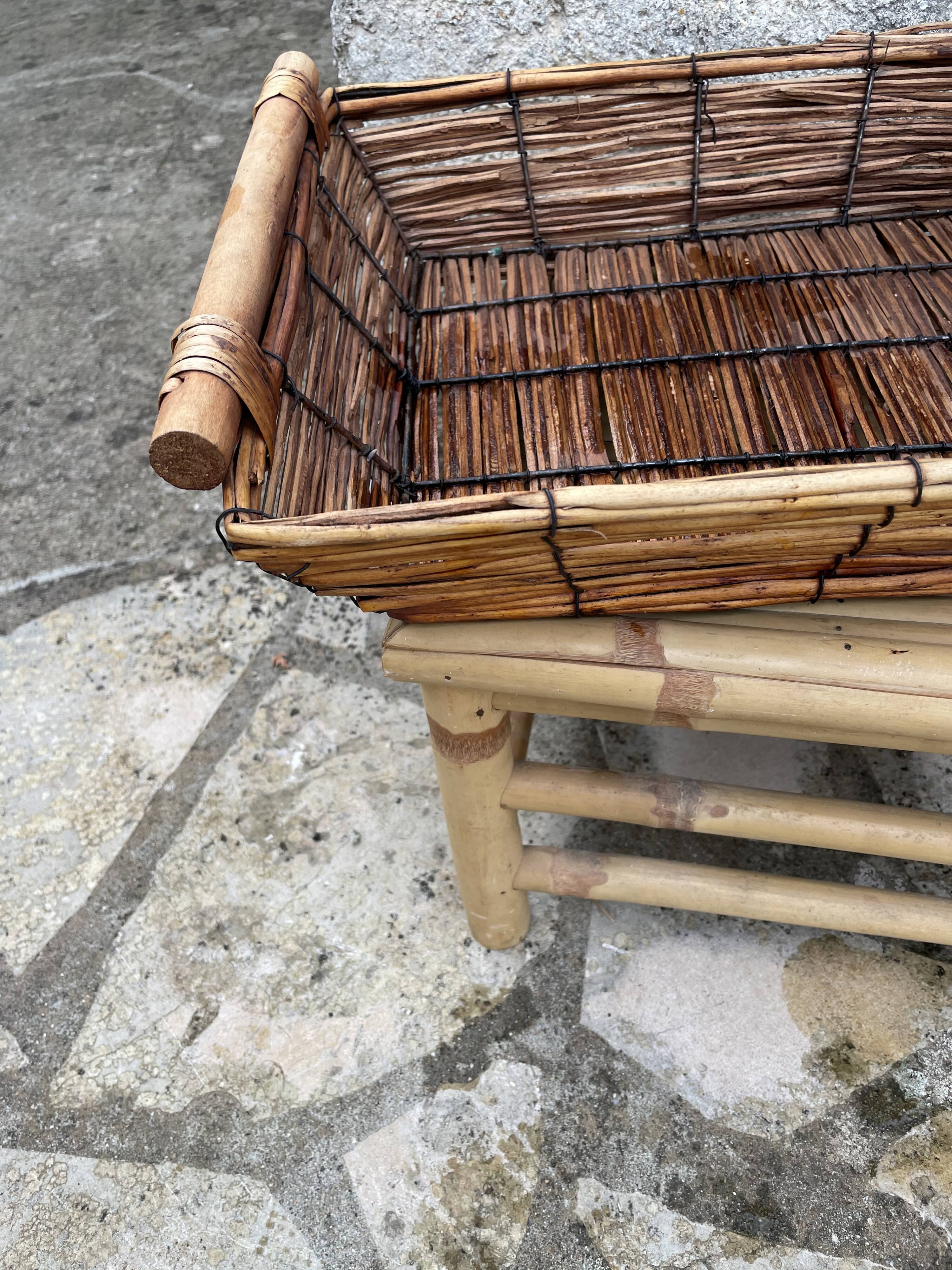 Braided wicker basket or pot cover