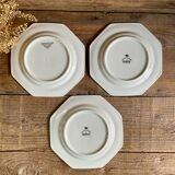 3 Johnson Brothers England Beaded Dessert Plates