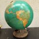 Vintage illuminated terrestrial globe – 1970s design decorative item