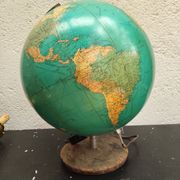 Globe terrestre vintage lumineux, années 70