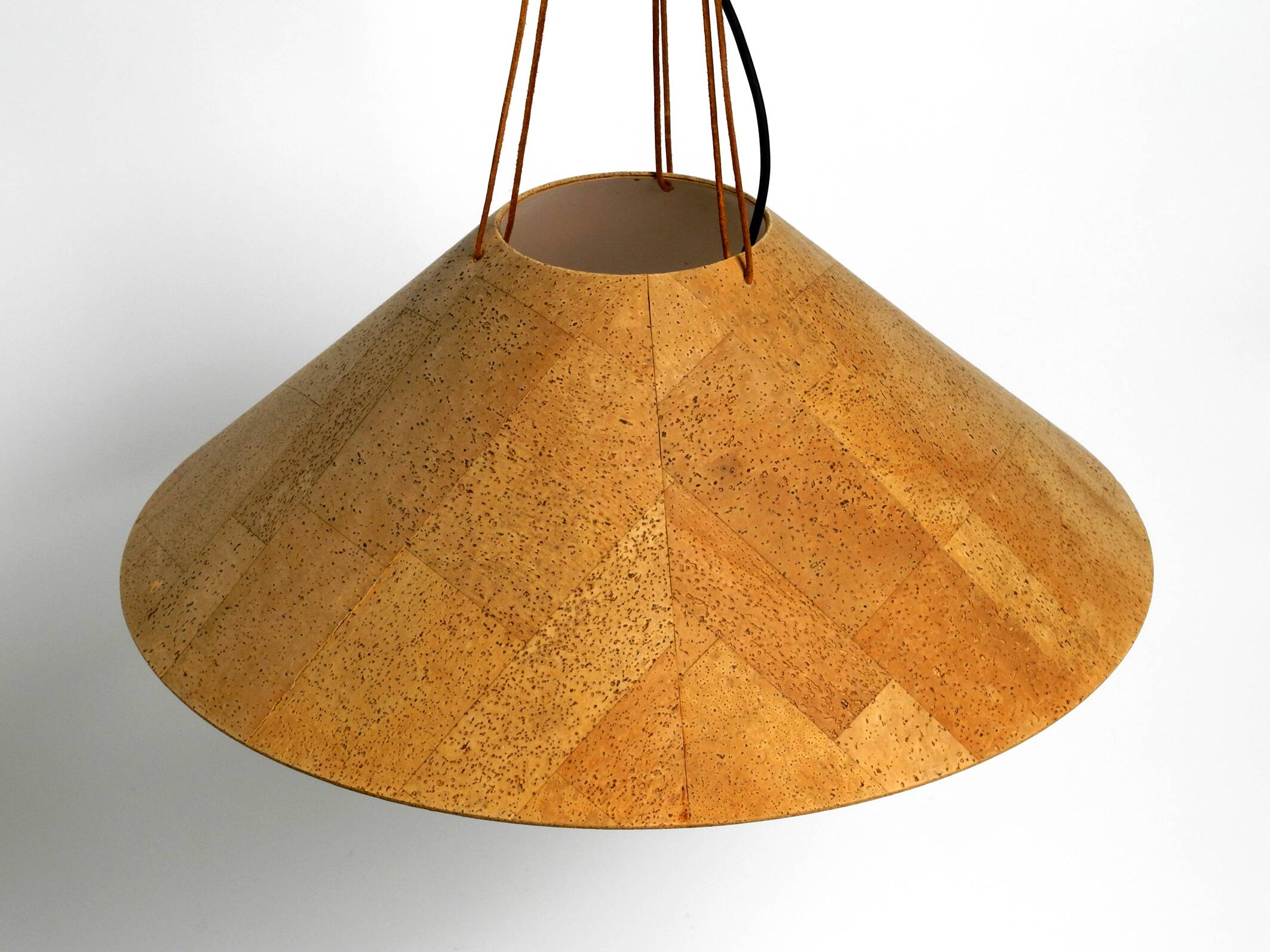 1970s cork ceiling lamp by M-Design | by Willhelm Zanoth and Ingo Maurer
