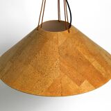 1970s cork ceiling lamp by M-Design | by Willhelm Zanoth and Ingo Maurer