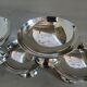 5 coupes à glace anciennes en inox