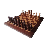 Classic 80s wooden chessboard