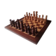 Échiquier en bois classique années 80
