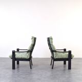 Mid-Century Danish Lounge Chairs and Coffe Table, 1970s.