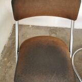 Pair of 1970 cantilever chairs, chrome