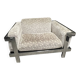 Chrome armchair in the style of Willy Rizzo