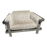 Chrome armchair in the style of Willy Rizzo