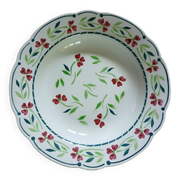 6 Digoin and Sarreguemines soup plates