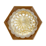 Globe Ceiling lamp in iridescent glass