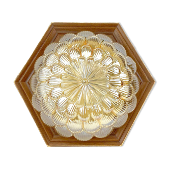 Globe Ceiling lamp in iridescent glass
