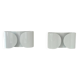Pair of vintage Foglio wall lamps, white, Tobia Scarpa for Flos Italy