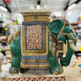 Elephant plant holder in ancient ceramic