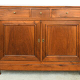 Oak and walnut sideboard