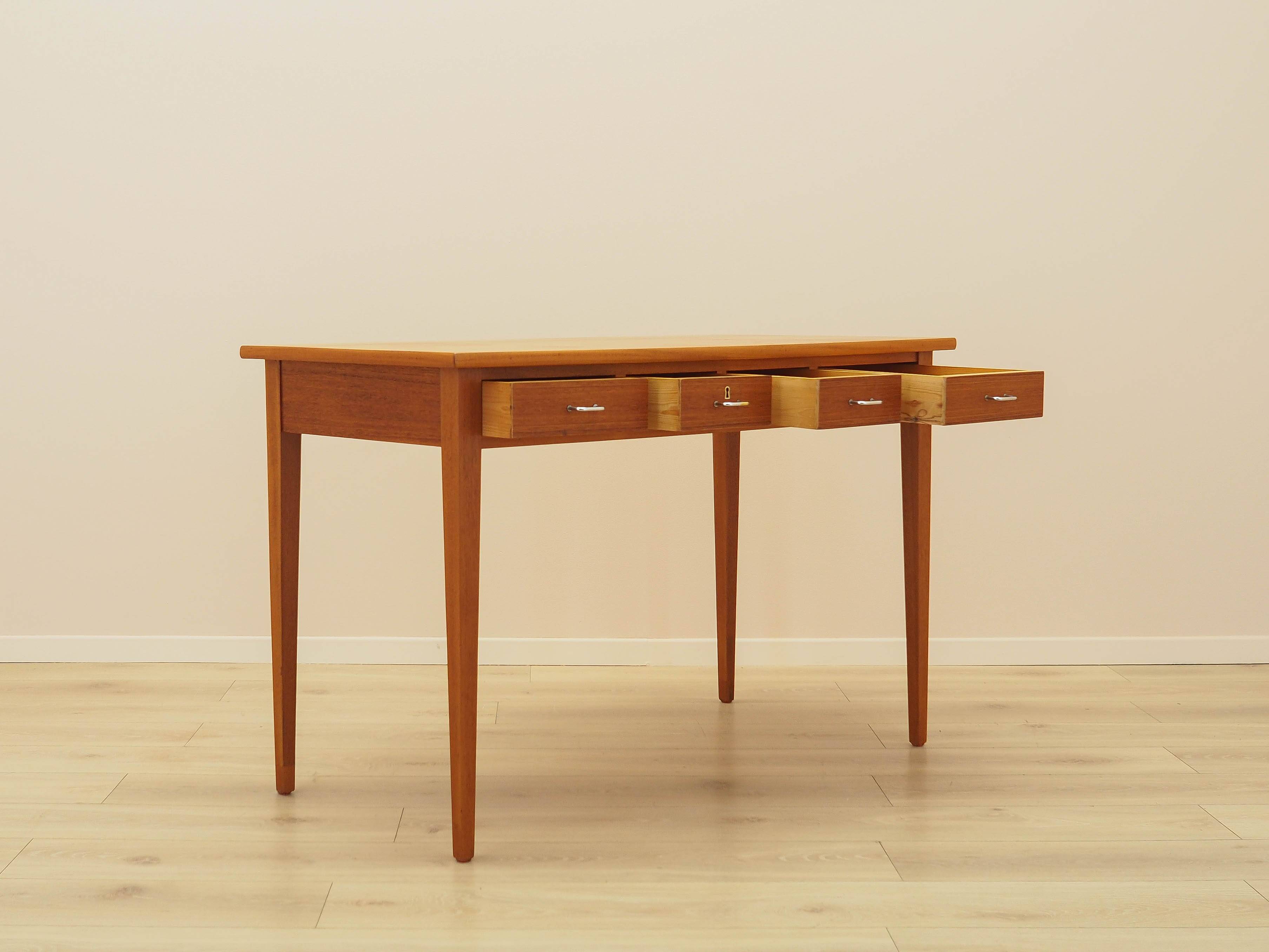 Teak desk, Danish design, 1970s, made in Denmark