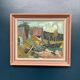 Original Swedish Oil on Panel – "Vid Knabäck, Skåne" by Carl-Axel Schwieler – Signed – Vintage & Framed – 59 × 50 cm (23.2" × 19.7")
