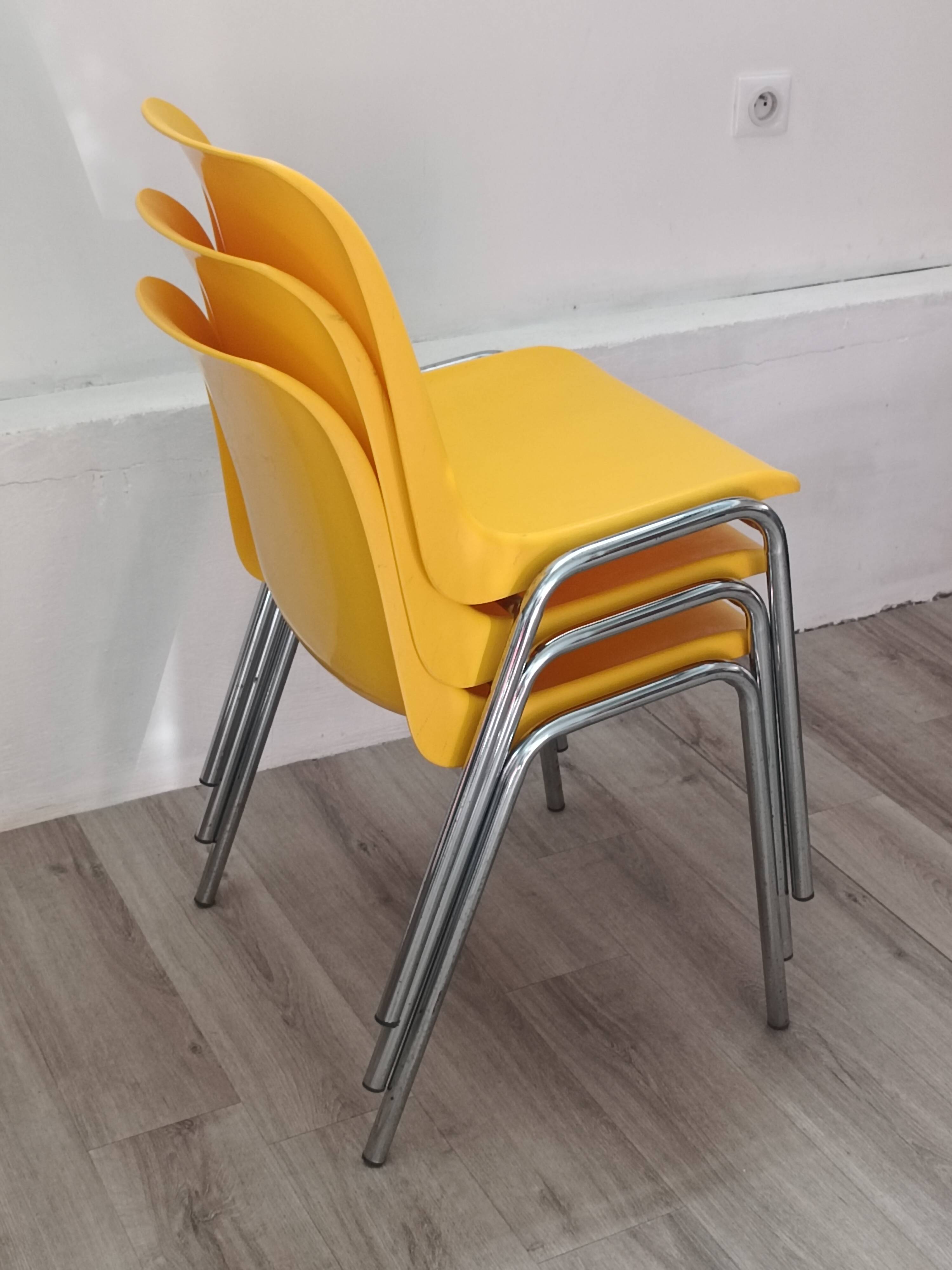 Original Hélène chair set by Bericoplast 1990s