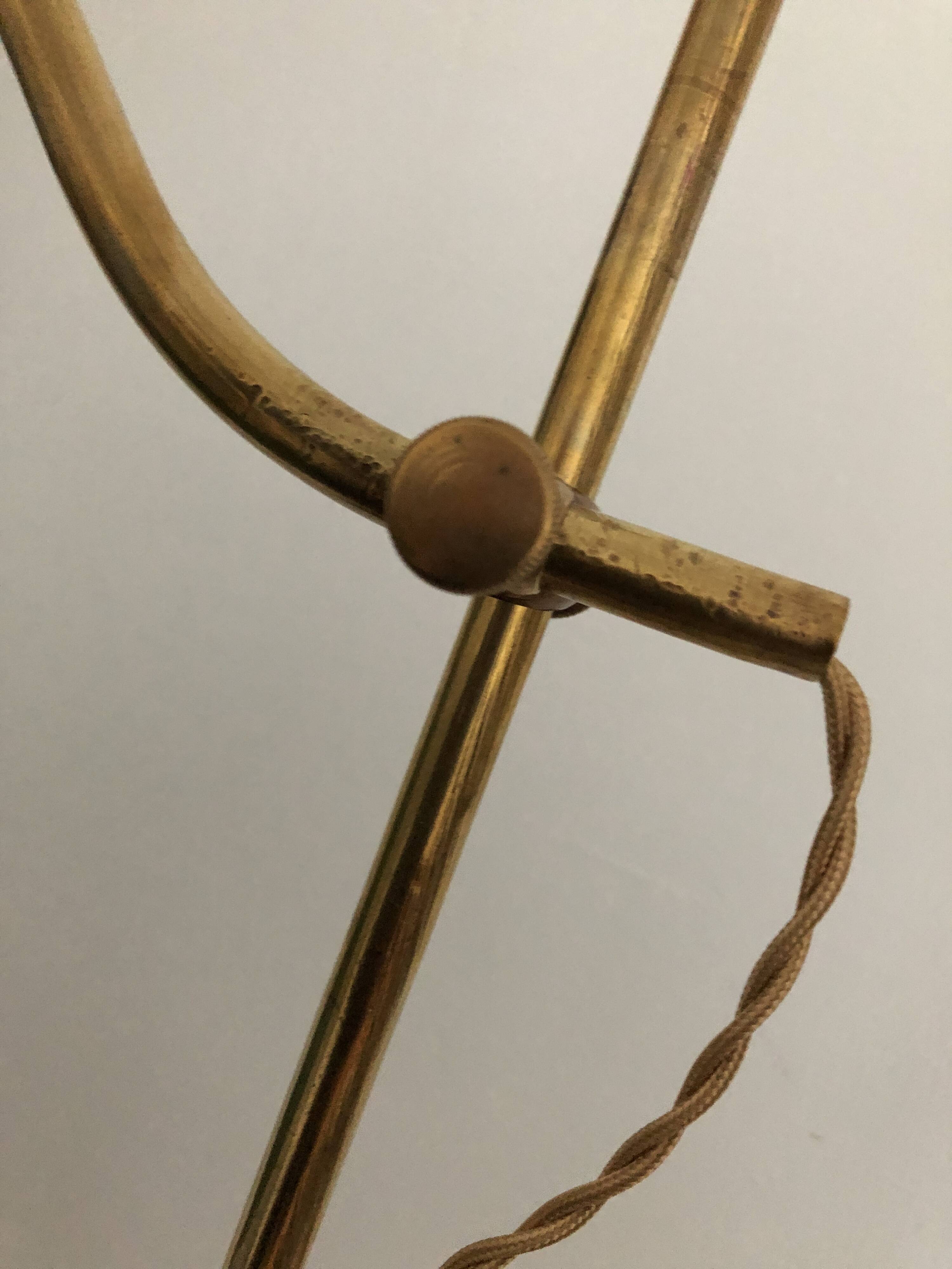 Old desk lamp, brass workshop