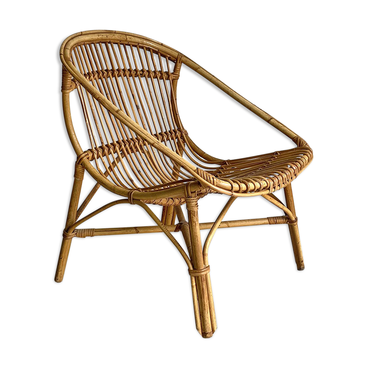 60's vintage rattan chair