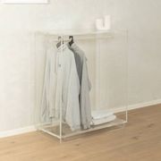 Minimalist chest of drawers from the 1980s, acrylic glass, unique piece